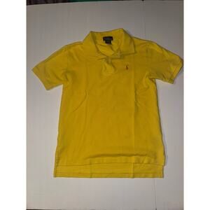 Polo Ralph Lauren Boys M 12-14 Yellow Short Sleeve Pony Logo Shirt